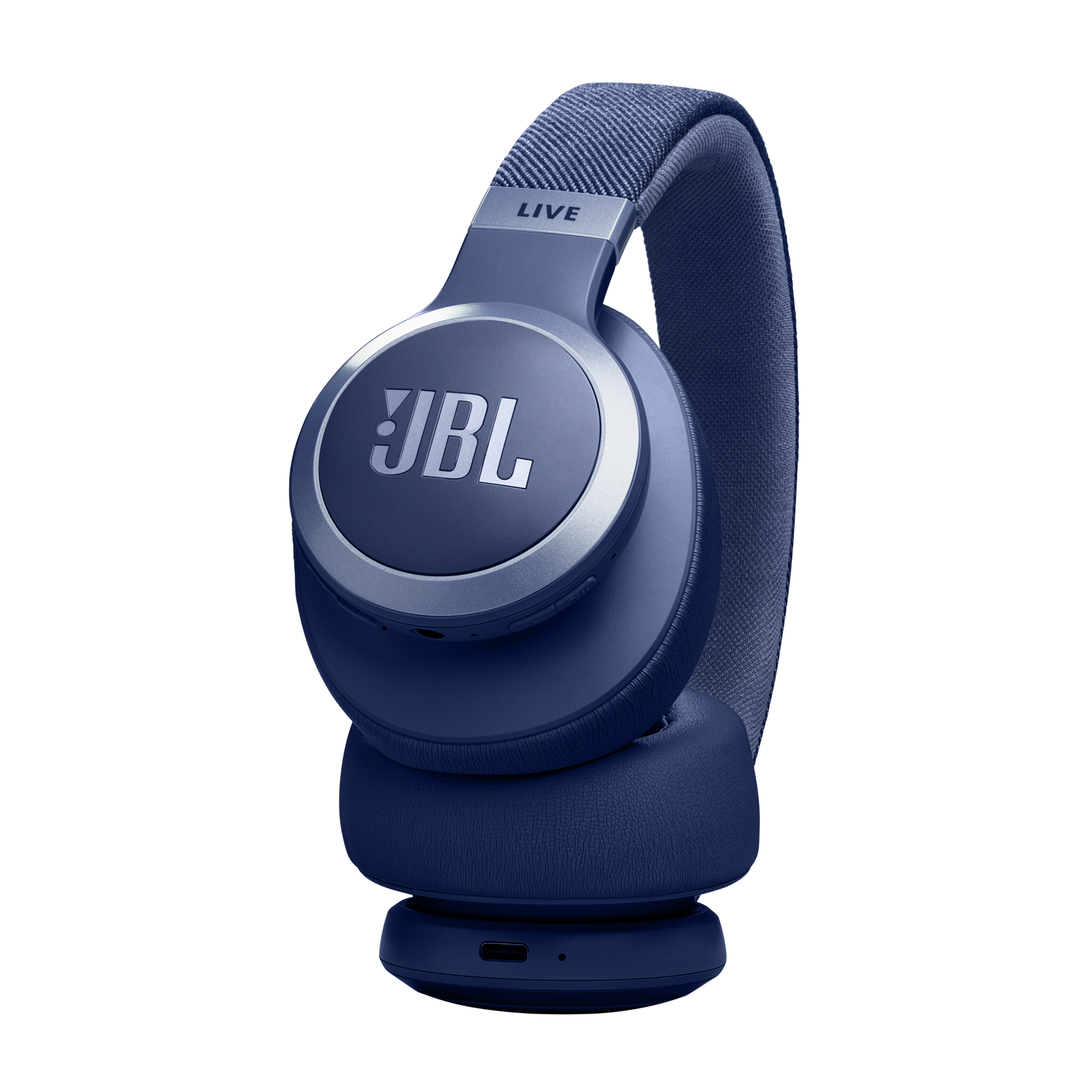 JBL Live 770NC - Blue - Wireless Over-Ear Headphones with True Adaptive Noise Cancelling - Detailshot 2